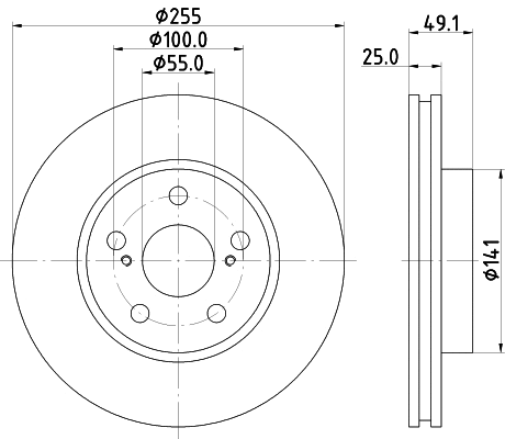 Brake Disc (PCD15552)