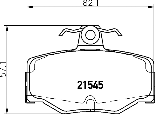Brake Pad Set, disc brake (PCP1119)