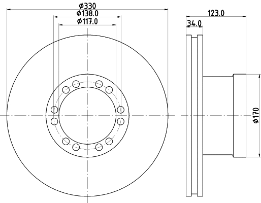 Brake Disc (CVD581)