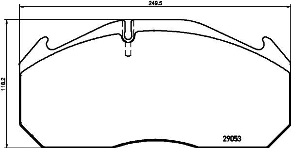 Brake Pad Set, disc brake (CVP018K)