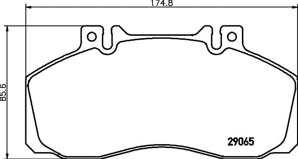 Brake Pad Set, disc brake (CVP016)