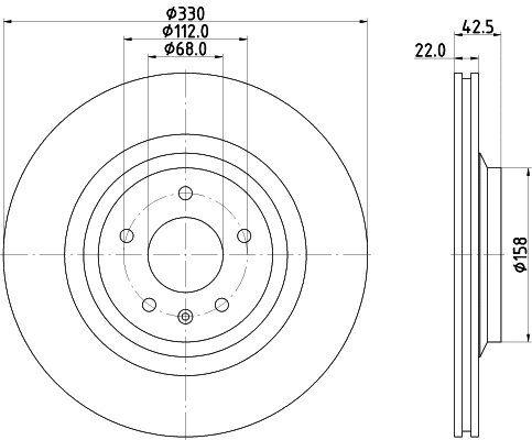 Brake Disc (PCD15482)