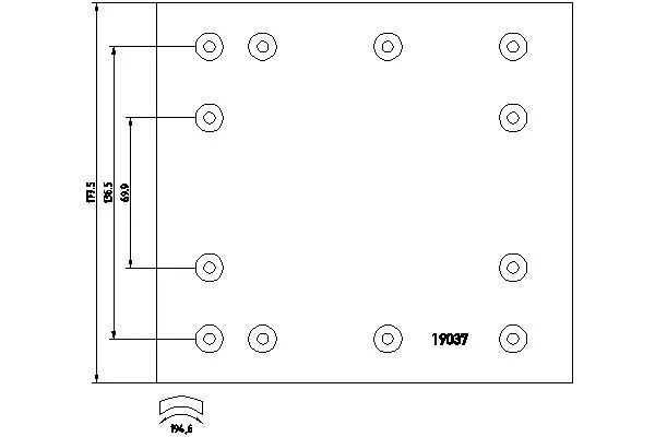 Brake Lining Kit, drum brake