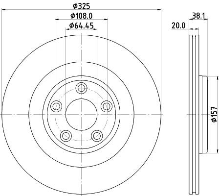 Brake Disc (PCD20372)