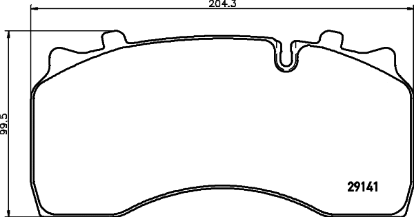 Brake Pad Set, disc brake (CVP086)
