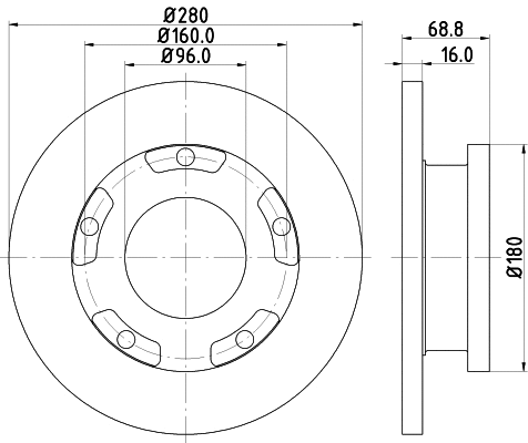 Brake Disc (PCD18421)