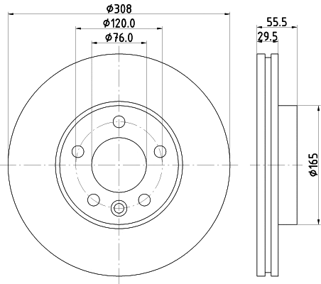 Brake Disc (PCD20851)