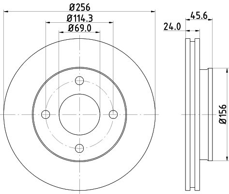 Brake Disc (PCD11282)