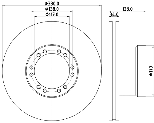 Brake Disc (CVD658)