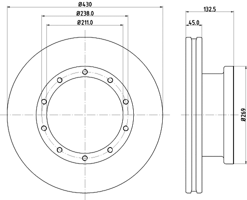 Brake Disc (CVD552)