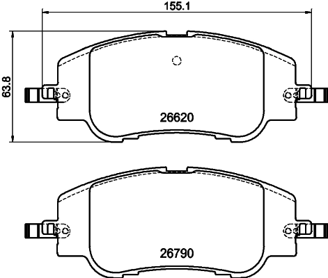 Brake Pad Set, disc brake (PCP2261)