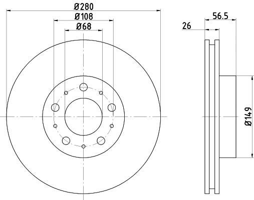 Brake Disc (PCD15032)