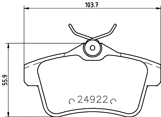 Brake Pad Set, disc brake (PCP1188)