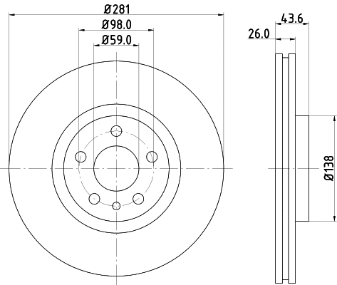 Brake Disc (PCD13872)