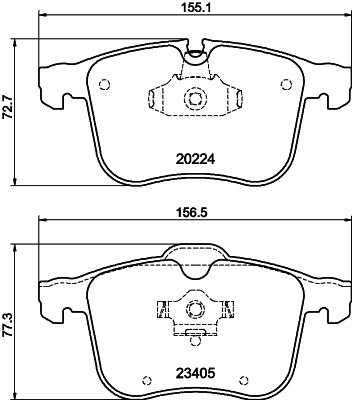 Brake Pad Set, disc brake (PCP2127)