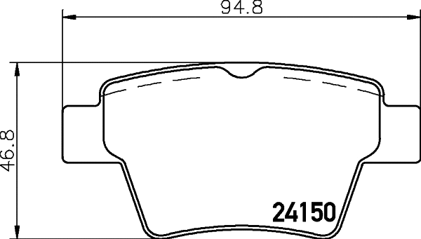 Brake Pad Set, disc brake (PCP1343)