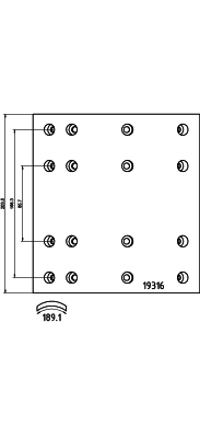 Brake Lining Kit, drum brake