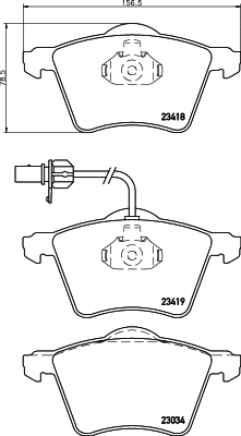 Brake Pad Set, disc brake (PCP1120)