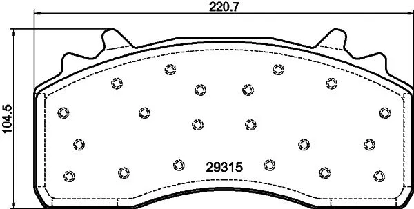 Brake Pad Set, disc brake (CVP131K)