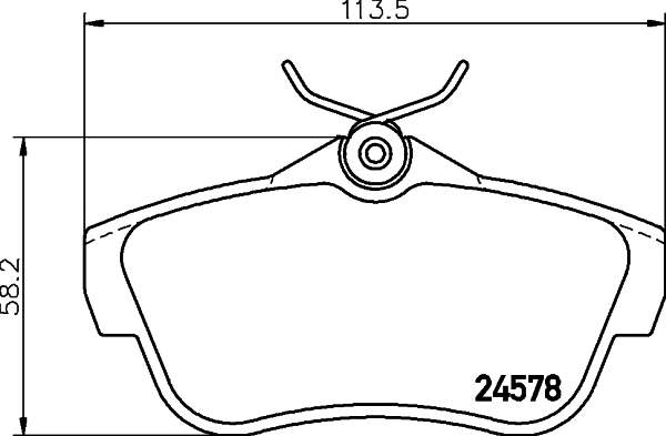 Brake Pad Set, disc brake (PCP1196)