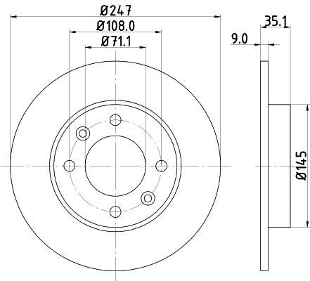 Brake Disc (PCD10932)