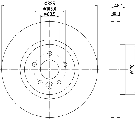 Brake Disc (PCD22061)