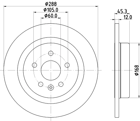 Brake Disc (PCD22782)