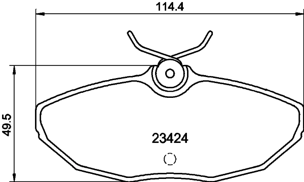 Brake Pad Set, disc brake (PCP2138)