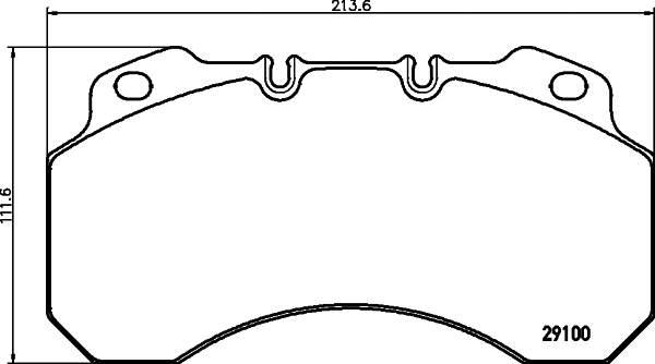 Brake Pad Set, disc brake (CVP084)