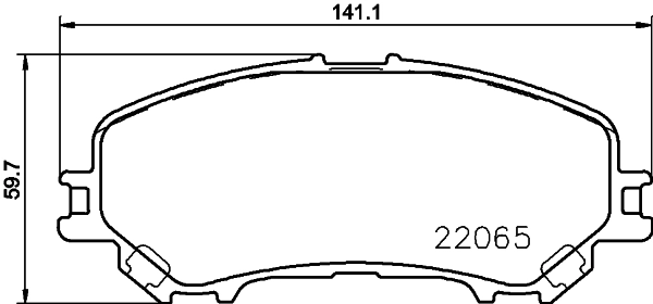 Brake Pad Set, disc brake (PCP2220)