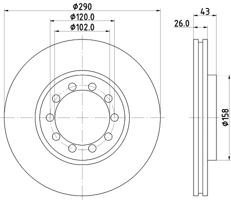 Brake Disc (CVD632)