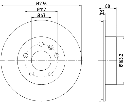 Brake Disc (CVD565)