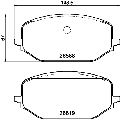 Brake Pad Set, disc brake (PCP2078)