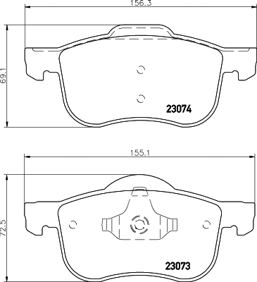 Brake Pad Set, disc brake (PCP1313)