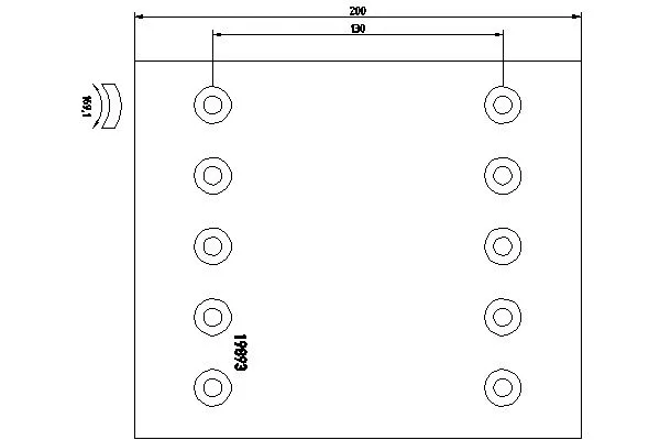 Brake Lining Kit, drum brake (SJ26271S7340)