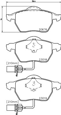 Brake Pad Set, disc brake (PCP1017)