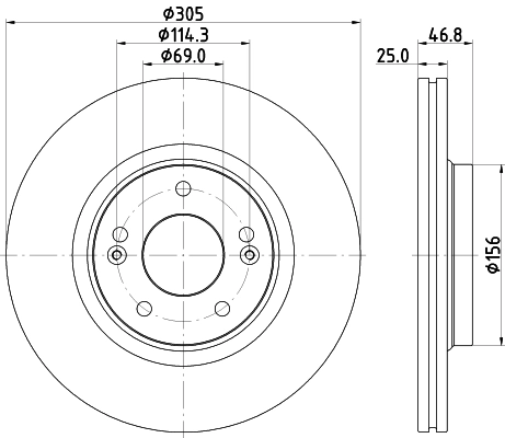 Brake Disc (PCD22692)