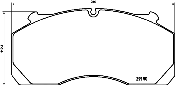 Brake Pad Set, disc brake (CVP081)