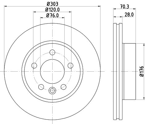 Brake Disc (PCD22801)