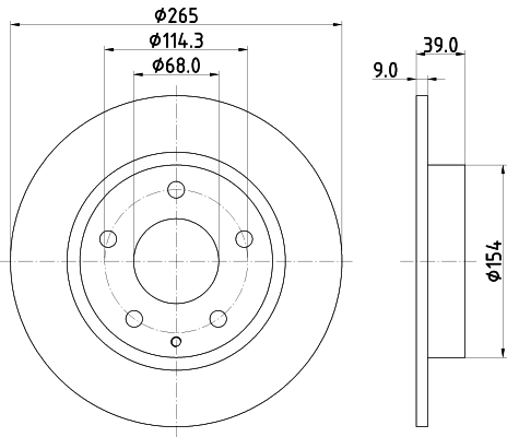 Brake Disc (PCD23012)