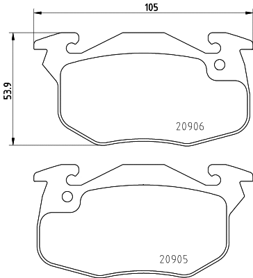 Brake Pad Set, disc brake (PCP1426)