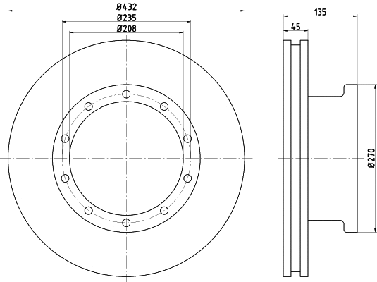 Brake Disc (CVD545)
