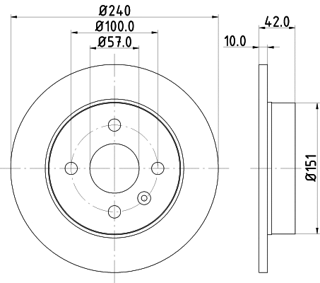 Brake Disc (PCD10262)