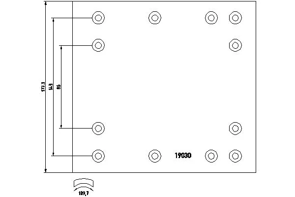 Brake Lining Kit, drum brake