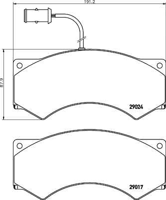 Brake Pad Set, disc brake (CVP027)