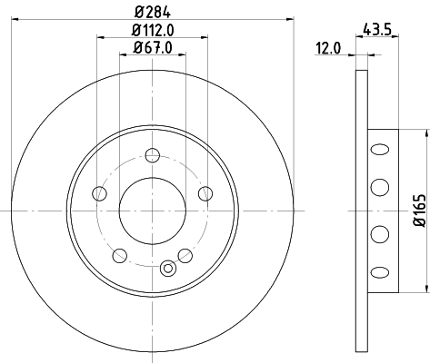 Brake Disc (PCD20672)