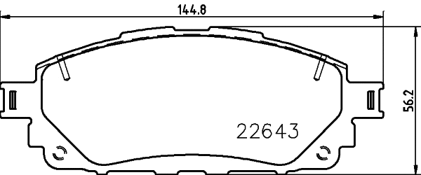 Brake Pad Set, disc brake (PCP1611)