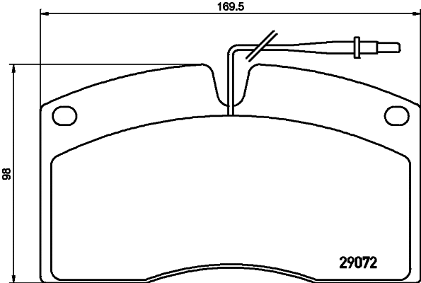 Brake Pad Set, disc brake (CVP011)