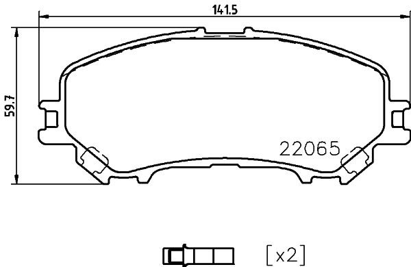 Brake Pad Set, disc brake (PCP1872)