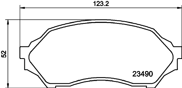 Brake Pad Set, disc brake (PCP1932)